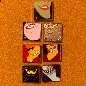 Disney Pins Villain Chin Collection